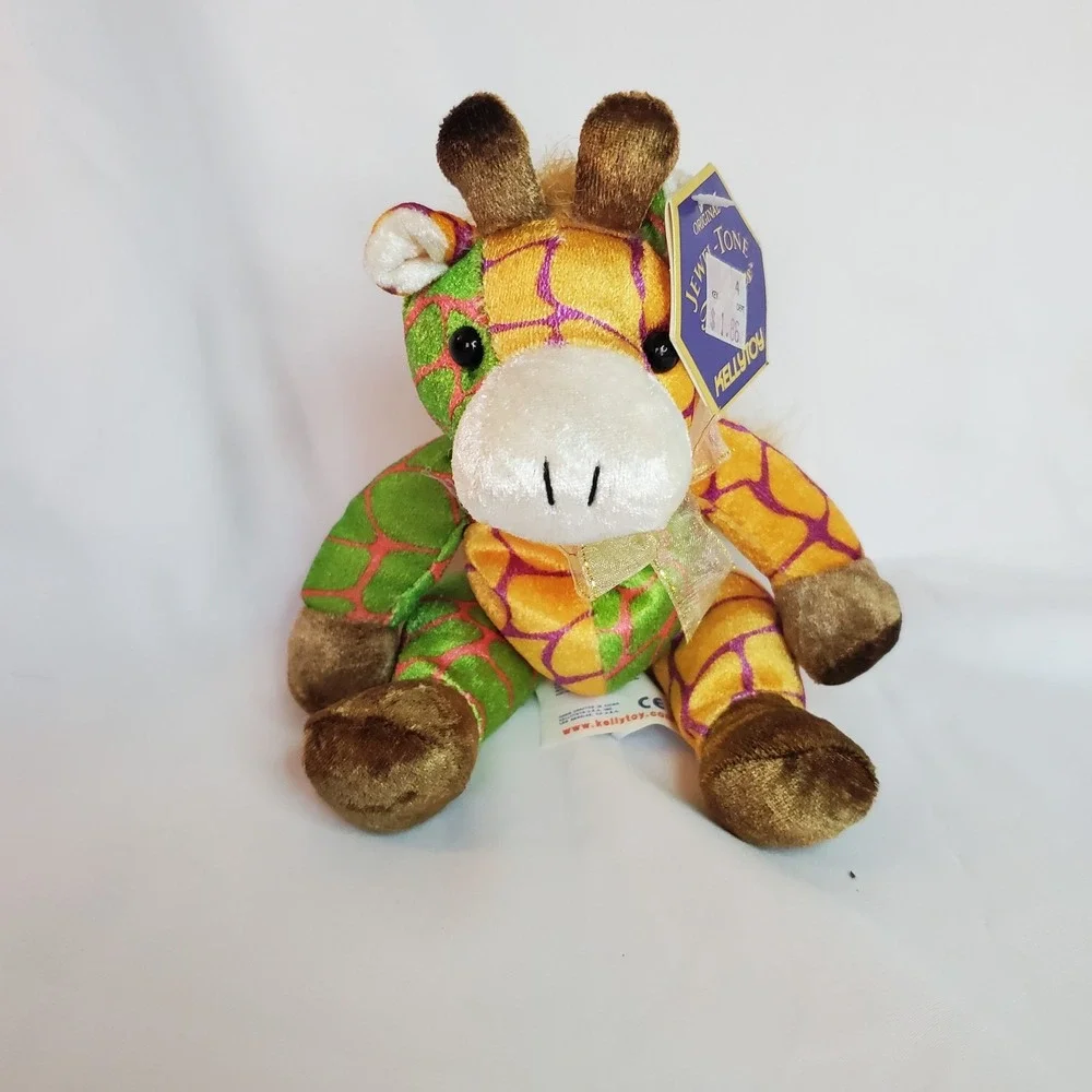 Vintage Kellytoy Giraffe Jewel-Tone Treasures Plush Toy Giraffe 6